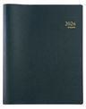 Agenda Lima Saturnus - 2 jours par page - 13,3 x 20,8 cm - noir - Brepols