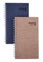 Agenda de poche à spirale Ecorama Kazar - 1 semaine sur 2 pages - 9 x 16 cm - disponible dans différentes couleurs - Brepols