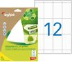 Apli Agipa - Etui A5 - 168 Étiquettes 100% recyclées blanches multi-usages - 56 x 34 mm - coins arrondis - réf 101248