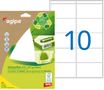 Apli Agipa - Etui A5 - 140 Étiquettes 100% recyclées blanches multi-usages - 38,5 x 65 mm - coins arrondis - réf 101249