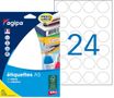 Apli Agipa - Etui A5 - 384 Pastilles adhésives - blanches multi-usages - diamètre 30 mm - réf 101354