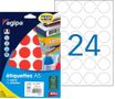 Apli Agipa - Etui A5 - 240 Pastilles adhésives - rouge multi-usages - diamètre 30 mm - réf 101357