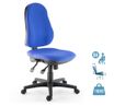 Fauteuil de bureau LIBRA - accoudoirs en option - Bleu