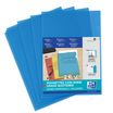 SHINE - 10 Pochettes coin - A4 - pour 25 feuilles - 12/100 - bleu cristal