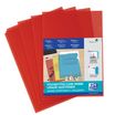 SHINE - 10 Pochettes coin - A4 - pour 25 feuilles - 12/100 - rouge cristal