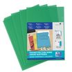 SHINE - 10 Pochettes coin - A4 - pour 25 feuilles - 12/100 - vert cristal