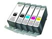 UPrint C-520/521 PACK - Paquete de 5 - negro, amarillo, cián, magenta - compatible - refabricado - cartucho de tinta - para Canon PIXMA iP4700, MP540, MP550, MP560, MP620, MP630, MP640, MP980, MP990, MX860, MX870
