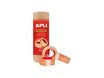 APLI - 8 Rubans de bureau - 19 mm x 33 m - transparent