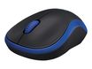Logitech M185 - souris sans fil - bleu