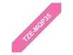 Brother TZeMQP35 - Ruban d'étiquettes auto-adhésives - 1 rouleau (12 mm x 5 m) - fond rose écriture blanche - mat