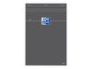 Oxford - Bloc notes - A4 - 160 pages - petits carreaux - 80G - gris