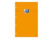 Oxford - Bloc notes - A4 + - 160 pages - grands carreaux - perforé - orange