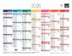 Quo Vadis Arc en Ciel - Calendrier 7 mois par face - 33,5 x 43 cm
