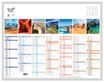 Quo Vadis - Calendrier Fantaisie 7 mois par face - 43 x 33,5 cm - Terre