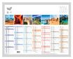 Quo Vadis - Calendrier Fantaisie 7 mois par face - 21 x 27 cm - Terre