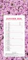 Quo Vadis Fleurs - Calendrier bloc mensuel - 16 x 33,5 cm