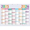 Calendrier Multicolore 55 x 40,5 cm - 16 mois - Exacompta