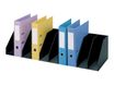 Trieur pour classeurs à levier - 10 cases fixes - L 89,7 cm - noir
