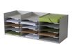 Bloc de classement 15 cases (pour documents 24x32cm) - gris