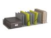 Trieur pour classeurs et documents - 10 séparateurs amovibles - L 85 cm - gris