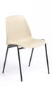 Chaise CHARLOTTE - pieds noirs sans accroche - beige