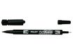 Pilot TWIN MARKER - Marqueur permanent - double pointe fine et extra fine - noir