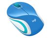 Logitech M187 - Mini souris sans fil - bleu