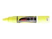 UNI CHALK - Marqueur craie - pointe biseau large - jaune