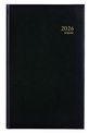 Agenda de la banque large Lima Jupiter 1er volume - 1 jour sur 2 pages - 17 x 27 cm - noir - Brepols