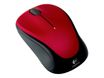 Logitech M235 - souris sans fil - rouge