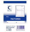 ELVE - Bloc de Factures - 50 dupli - 14 x 10,5 cm