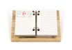 Lecas - Socle éphéméride en bois - 14,5 x 20 cm
