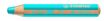 STABILO Woody 3 in 1 - Crayon de couleur pointe large - bleu cyanine