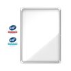 Nobo - Vitrine extérieure 9 A4 (1000 x 752 mm) - cadre aluminium fond métal