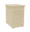 Caisson bout de bureau IDRA/DUAL - L47 x P60 cm - Imitation Erable