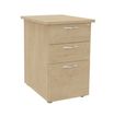 Caisson bout de bureau IDRA/DUAL - L47 x P60 cm - Imitation Chêne clair