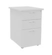 Caisson bout de bureau IDRA/DUAL - L47 x P60 cm - Blanc perle