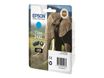 Epson 24XL Elephant - cyan - cartouche d'encre originale