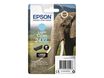 Epson 24XL Elephant - cyan clair - cartouche d'encre originale