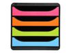 Exacompta BigBox - Module de classement 4 tiroirs - noir/arlequin