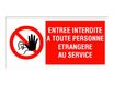 Pickup - Panneau - 300 x 150 mm - entrée interdite 2
