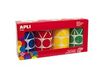 Apli - 4 rouleaux gommettes multiformes - coloris assortis