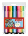 Stabilo Pen 68 - 15 Feutres - couleurs assorties dont 6 fluos