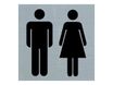 Pickup Alulook - Pictogramme Toilettes - 80 x 80 mm