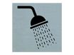 Pickup - Plaque de signalisation -  80 x 80 mm - autocollant - douche