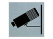 Pickup - Plaque de signalisation - 80 x 80 mm - autocollant - surveillance / camera in use