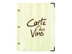 Bequet Authentic - Carte des vins rechargeable - 15 x 21,5 cm - imitation bois