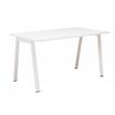 Bureau ARPE - 136 cm - Pieds métal - Blanc