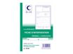 ELVE - Manifold Carnet Fiche d'intervention - 50 tripli  21 x 14 cm