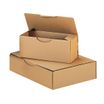 Caja postal carton - 25 cm x 15 cm x 10 cm - kraft - Logistipack